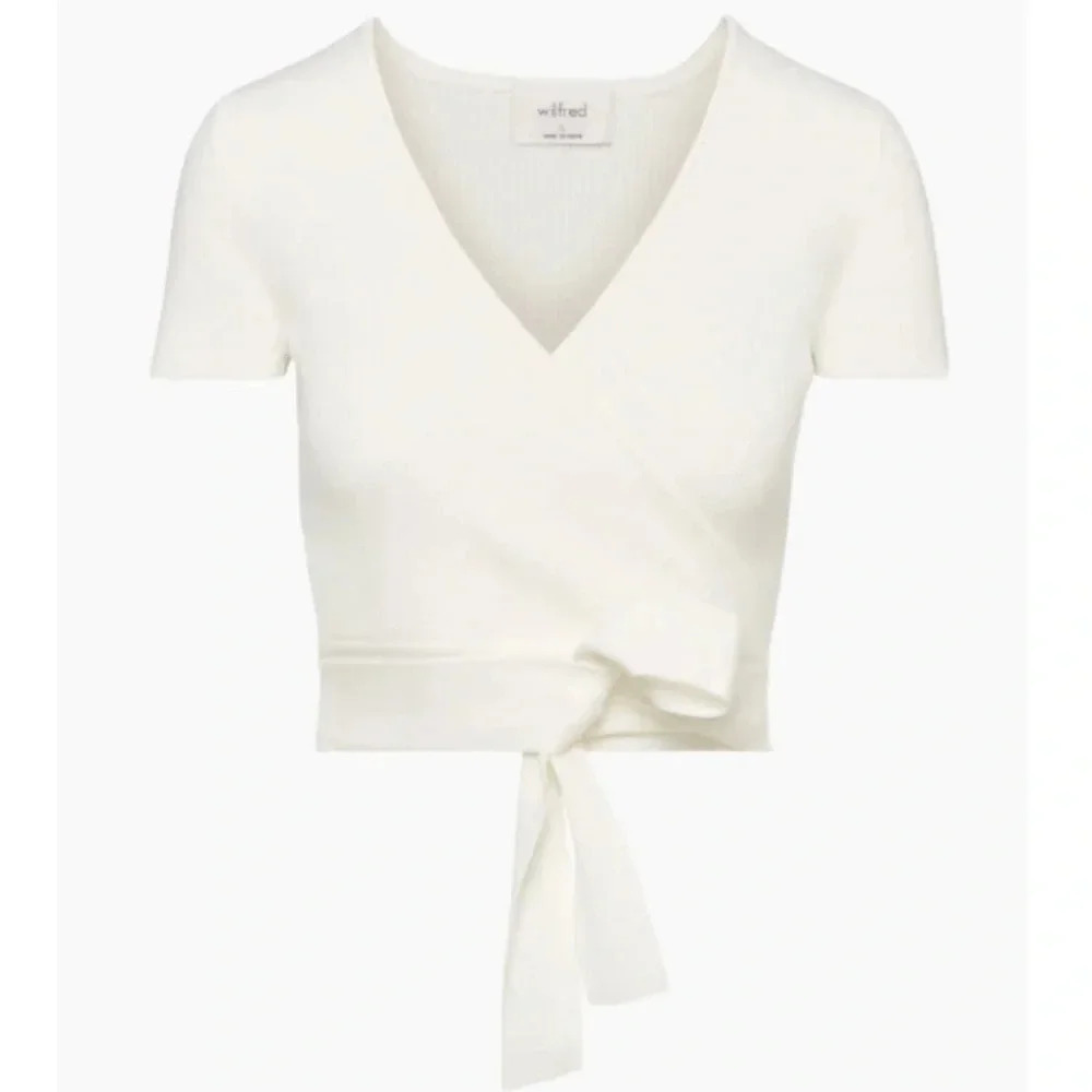 Wilfred Cream V-Neck Sweater